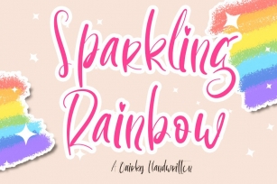 Sparkling Rainbow Font Download