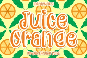Juice Orange Font Download