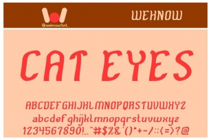 Cat Eyes Font Download