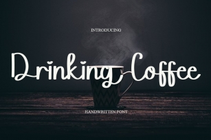 Drinking Coffee Font Download