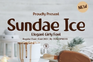 Sundae Ice - Handwriting Travel font Font Download