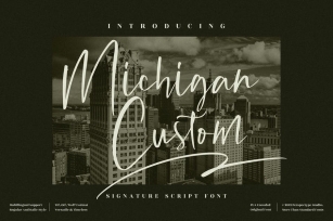Michigan Signature Font LS Font Download