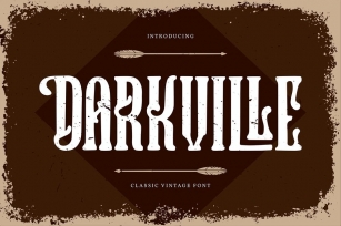 Darkville | Classic Vintage Font Font Download