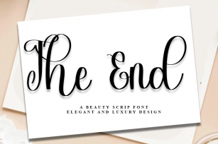 The End Font Download