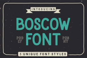 BS - Boscow Vintage Font Font Download