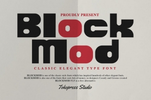 Blockmod - Block modern font Font Download