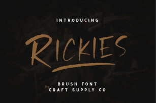 Rickies - Brush Font Font Download