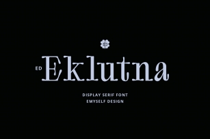 ED Eklutna Display Serif Font Download
