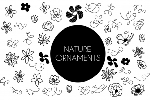 Nature Ornaments Font Download