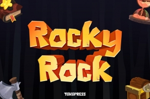 Rocky Rock- Gaming font Font Download