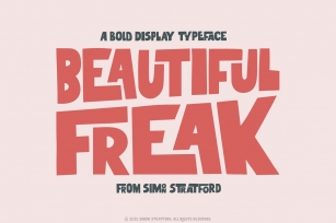 Beautiful Freak a bold display font Font Download