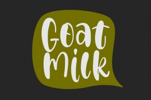 Goat Milk Font Download