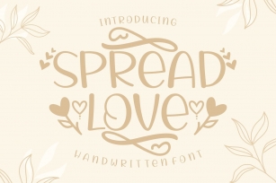 Spread Love Font Download
