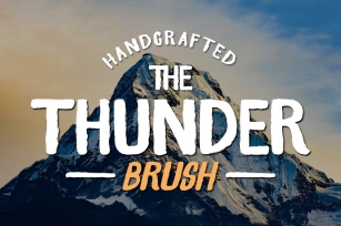 Thunder Brush Font Download