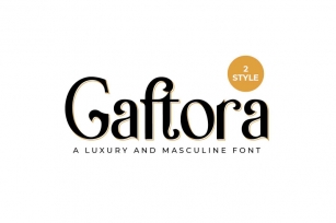 Gaftora - Modern Masculine Font Font Download