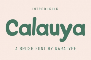 Calauya | A Brush Style Font Font Download