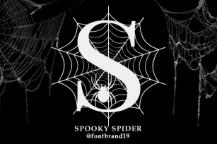 Spooky Spider Monogram Font Download