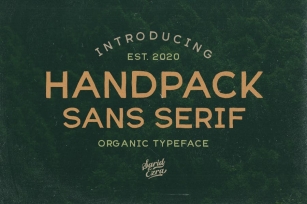 Handpack Sans - Organic Font Font Download