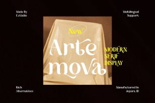Modern Serif Display Font - Artemova Font Download