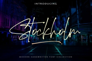 AM Stockholm - Modern Handwritten Font Download