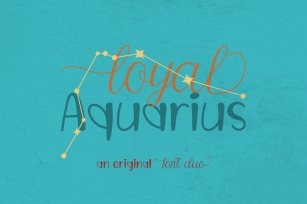 Loyal Aquarius Duo Font Download