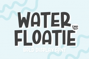 WATER FLOATIE Bold Display Font Download