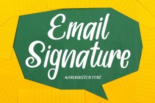 Email Signature Font Download