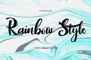 Rainbow Style Font Download