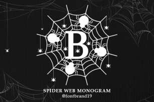 Spider Web Monogram Font Download