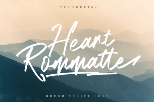 Heart Rommatte - Script Font Font Download