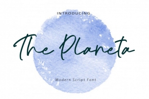 AM The Planeta - Script Font Font Download
