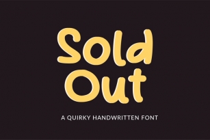 Sold out Font Download