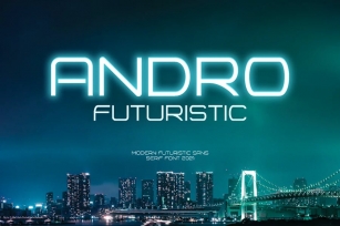 Andro Futuristic Scifi Font Font Download