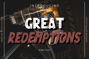GREAT REDEMPTIONS Font Download