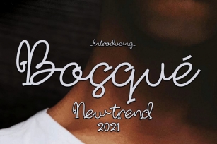 Bosquu00e9 Font Download