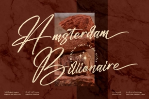 Amsterdam Billionaire Signature Font LS Font Download