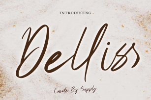 Delliss Script Brush Font Download