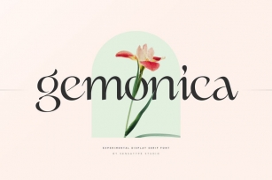 gemonica - experimental serif font Font Download