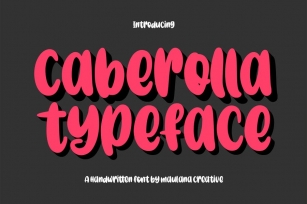 Caberolla Handwritten Font Font Download
