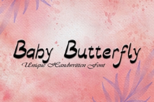 Baby Butterfly Font Download