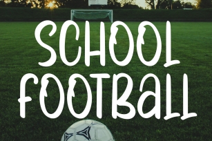 School Football Font Download