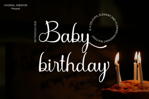 Baby Birthday Font Download