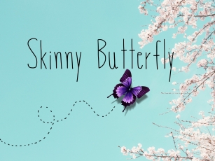 Skinny Butterfly Font Download