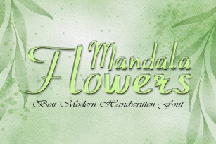 Mandala Flowers Font Download