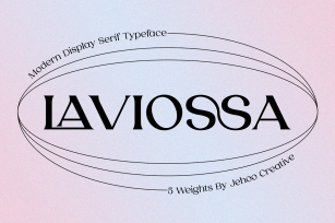 Laviossa Modern Serif Typeface Font Download