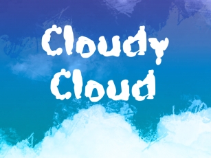 C Cloudy Cloud Font Download