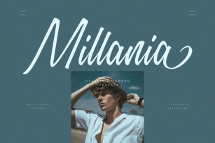 Millania - Modern Script Font Font Download