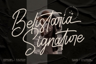 Belistaria Signature Monoline Font LS Font Download