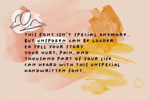 Unspoken - Story Handwritten Font Download
