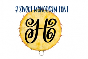 A Swirly & Sweet Monogram Font Download